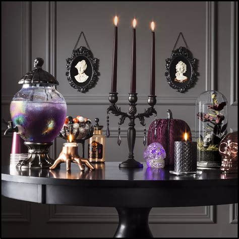 target haunted house castle candle metal|indoor halloween decorations target.